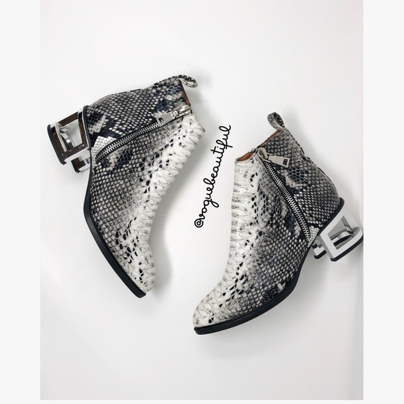 Jeffrey Campbell Shoes - Jeffrey Campbell Boone Snake Print Booties